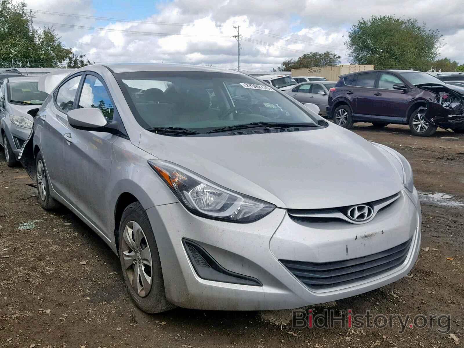 Photo 5NPDH4AE0GH756081 - HYUNDAI ELANTRA 2016