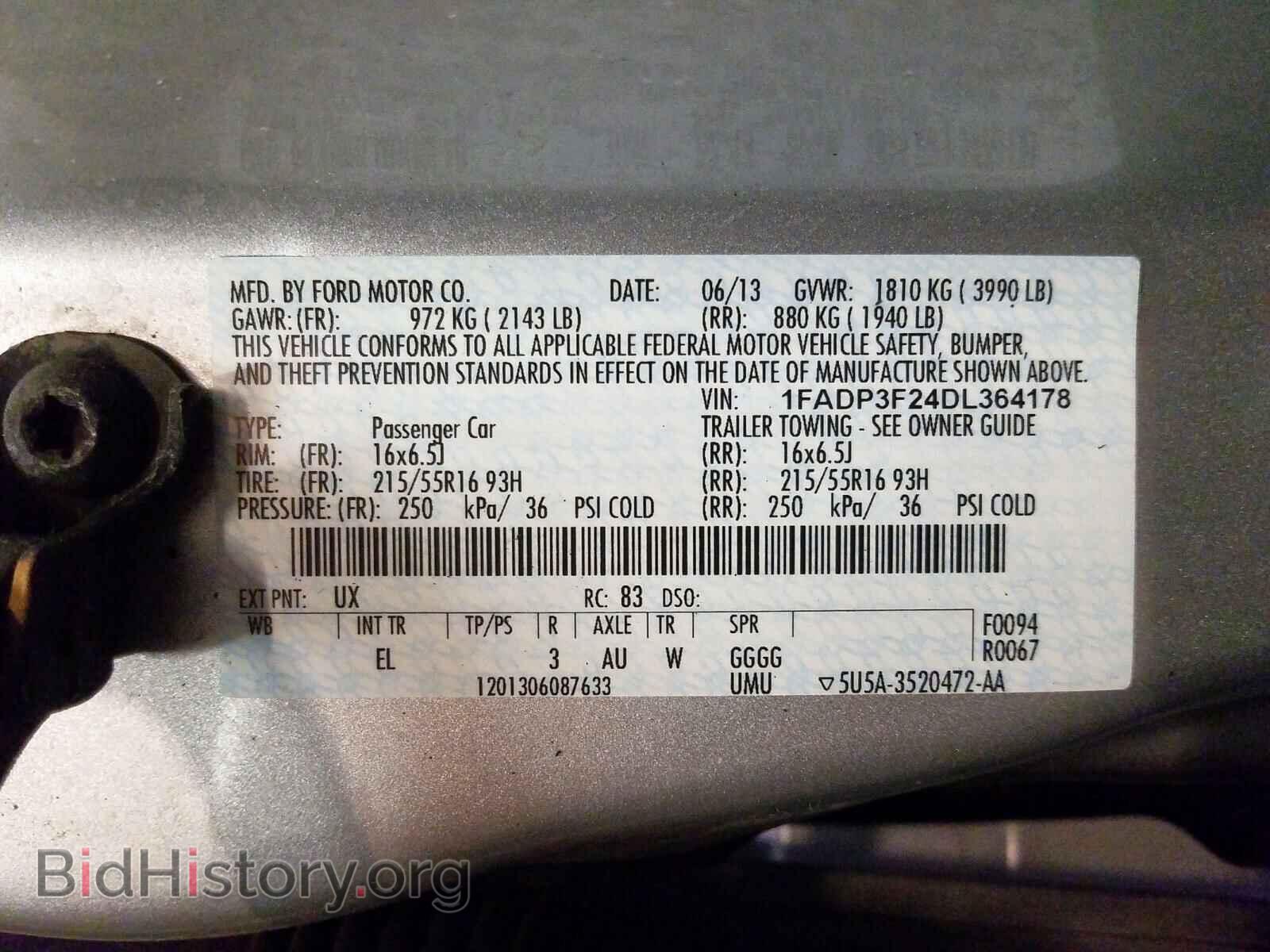 2013 FORD FOCUS SE - VIN: 1FADP3F24DL364178 - Фото 10
