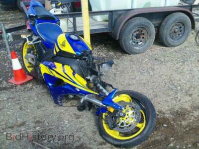 2006 Honda CBR CYCLE CBR1000RR, blue — VIN JH2SC570X6M210570, Copart