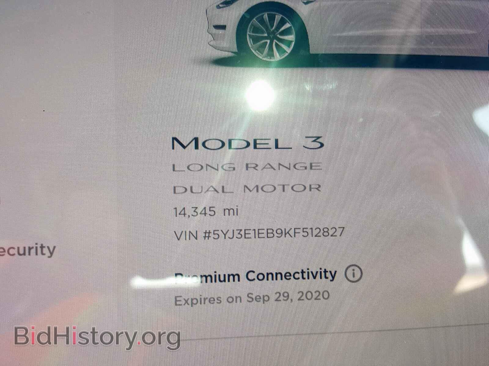 2019 TESLA MODEL 3 - VIN: 5YJ3E1EB9KF512827 - Фото 8