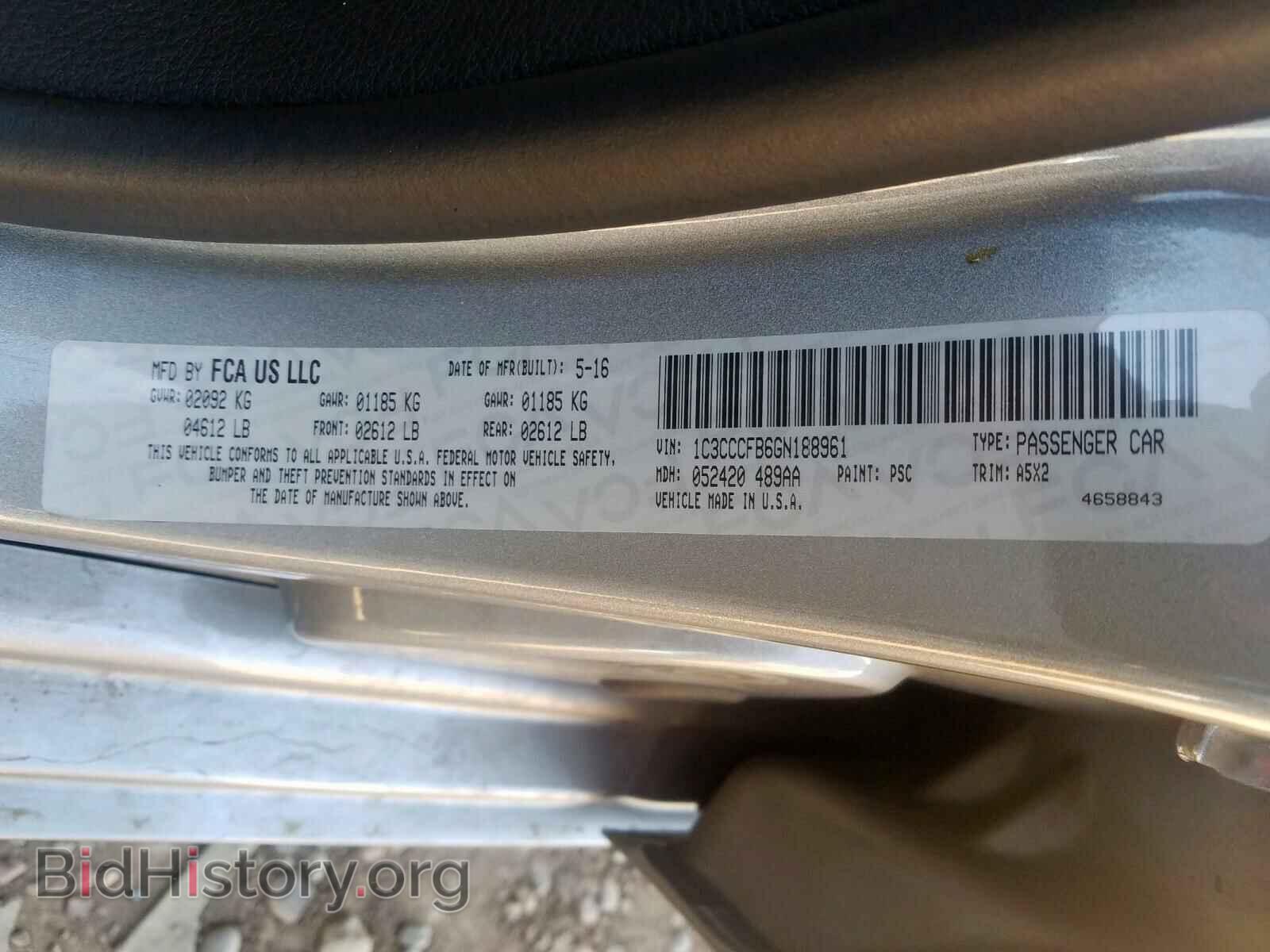 2016 CHRYSLER 200 - VIN: 1C3CCCFB6GN188961 - Photo 10