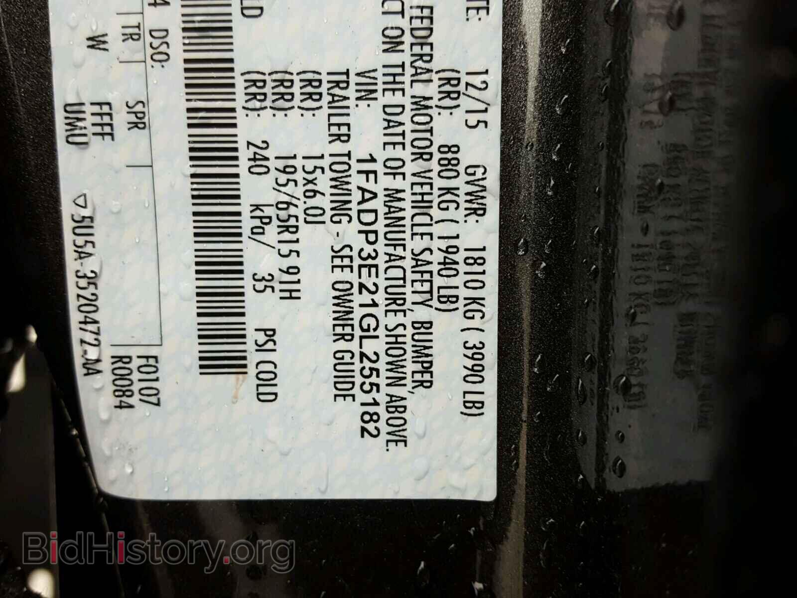 2016 FORD FOCUS - VIN: 1FADP3E21GL255182 - Фото 10