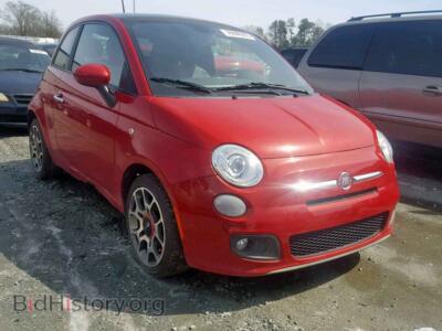 2012 Fiat 500 500 Sport, red — VIN , Copart