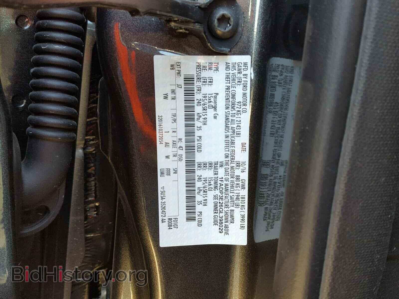 2016 FORD FOCUS - VIN: 1FADP3E26GL398029 - Photo 10