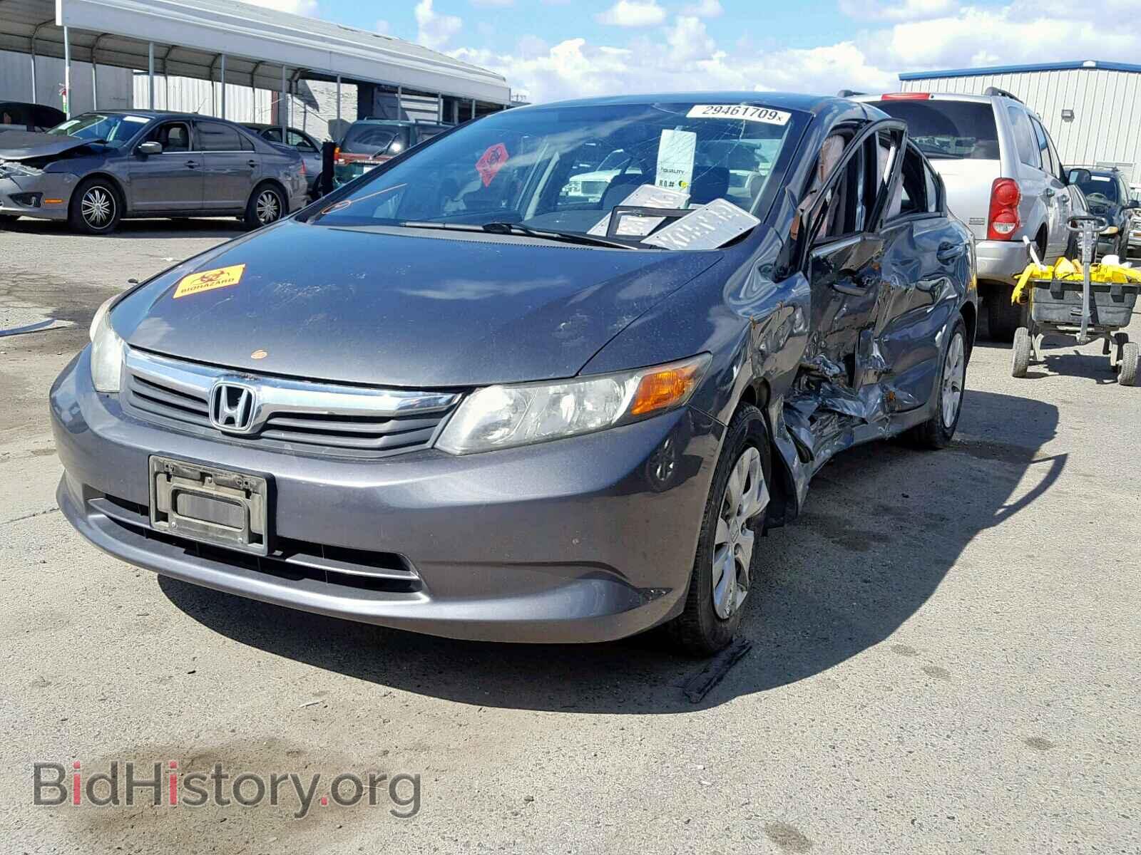 2012 HONDA CIVIC LX - VIN: 19XFB2F57CE370294 - Фото 2