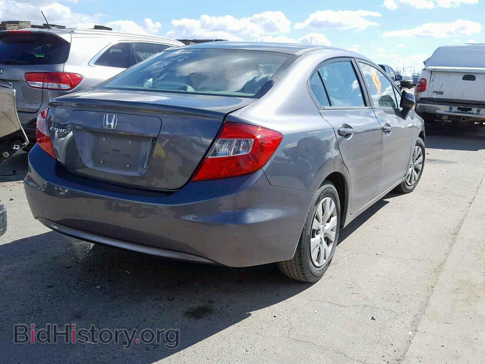 2012 HONDA CIVIC LX - VIN: 19XFB2F57CE370294 - Фото 4