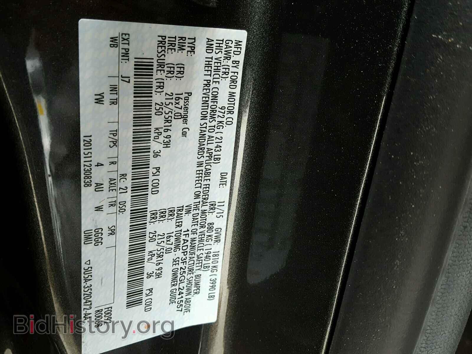 2016 FORD FOCUS - VIN: 1FADP3F25GL241557 - Фото 10