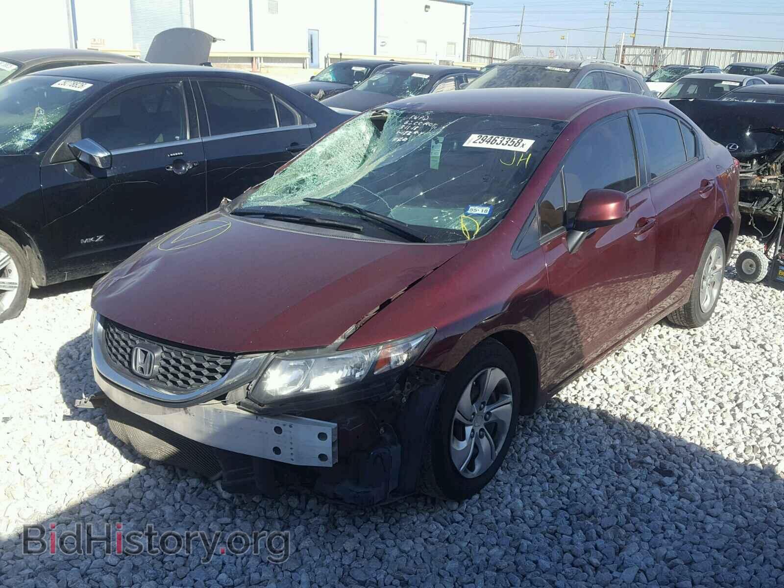 2013 HONDA CIVIC - VIN: 2HGFB2F57DH537924 - Фото 2