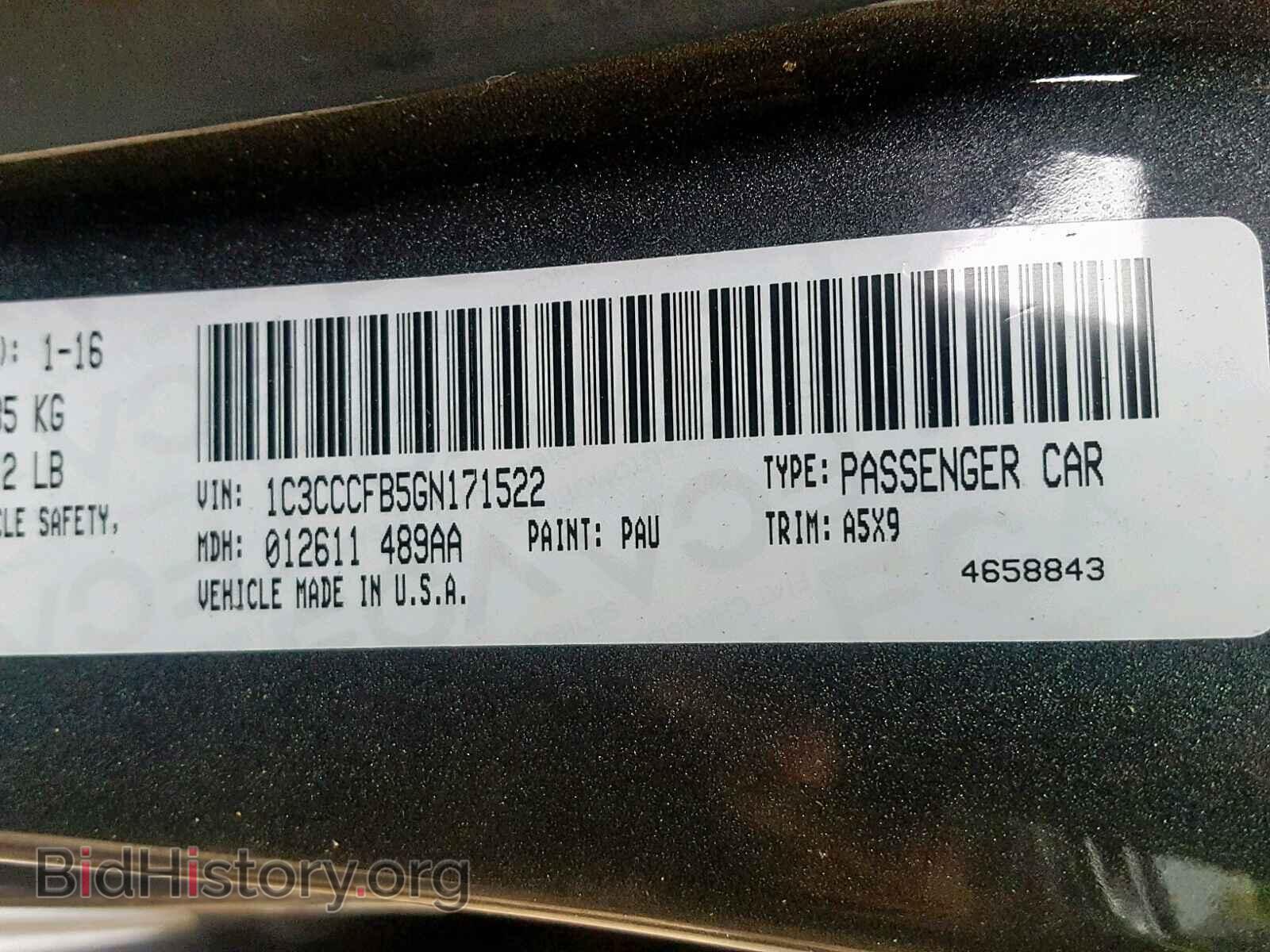 2016 CHRYSLER 200 - VIN: 1C3CCCFB5GN171522 - Photo 10