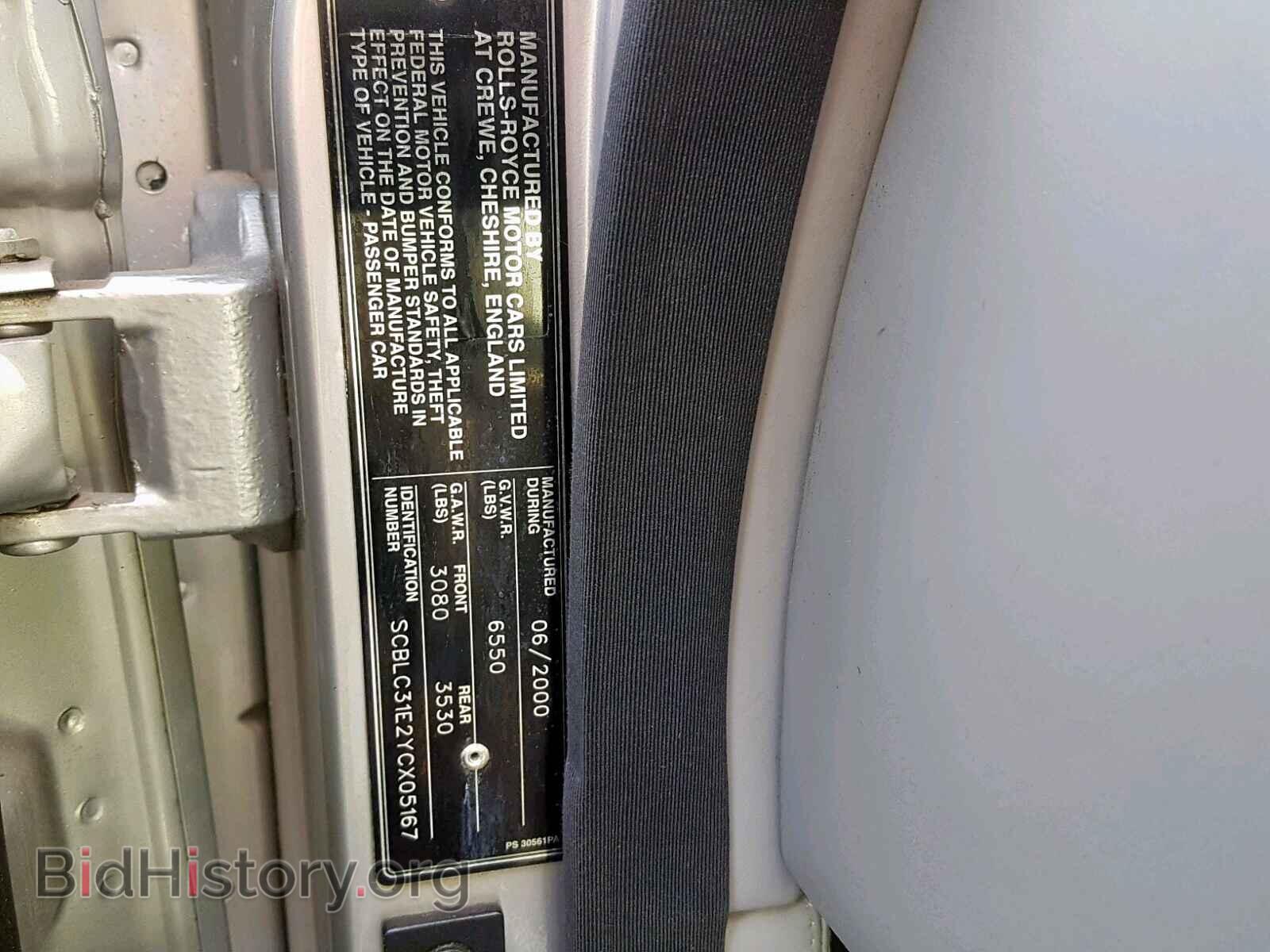 2000 BENTLEY ALL MODELS - VIN: SCBLC31E2YCX05167 - Photo 10