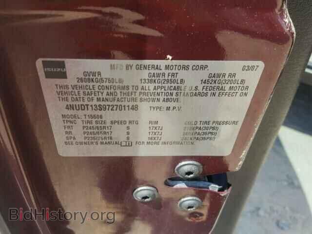 2007 ISUZU ASCENDER - VIN: 4NUDT13S972701148 - Photo 10