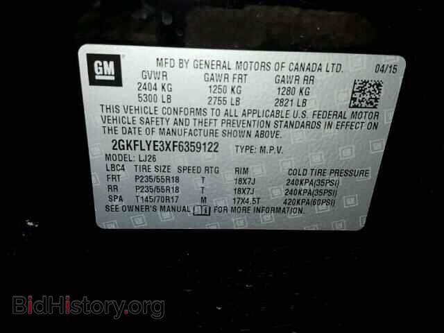 2015 GMC TERRAIN - VIN: 2GKFLYE3XF6359122 - Photo 10