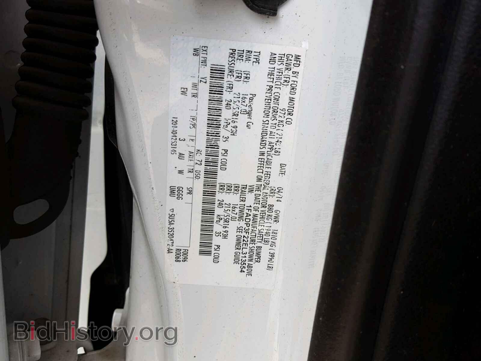 2014 FORD FOCUS - VIN: 1FADP3F22EL313554 - Photo 10