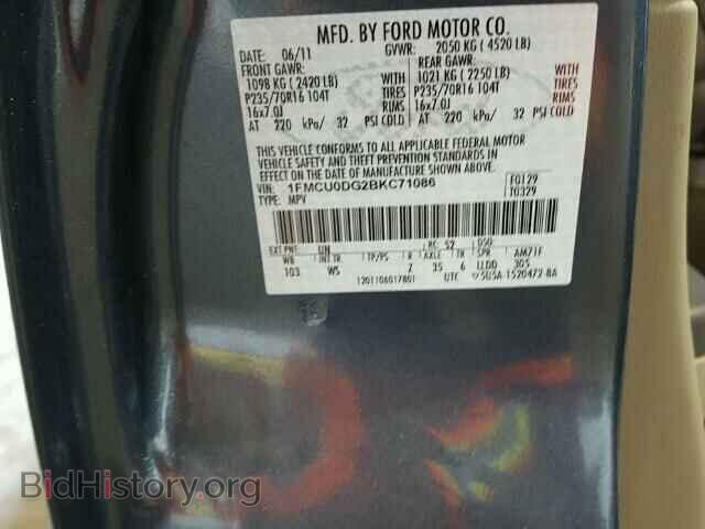 2011 FORD ESCAPE - VIN: 1FMCU0DG2BKC71086 - Photo 10