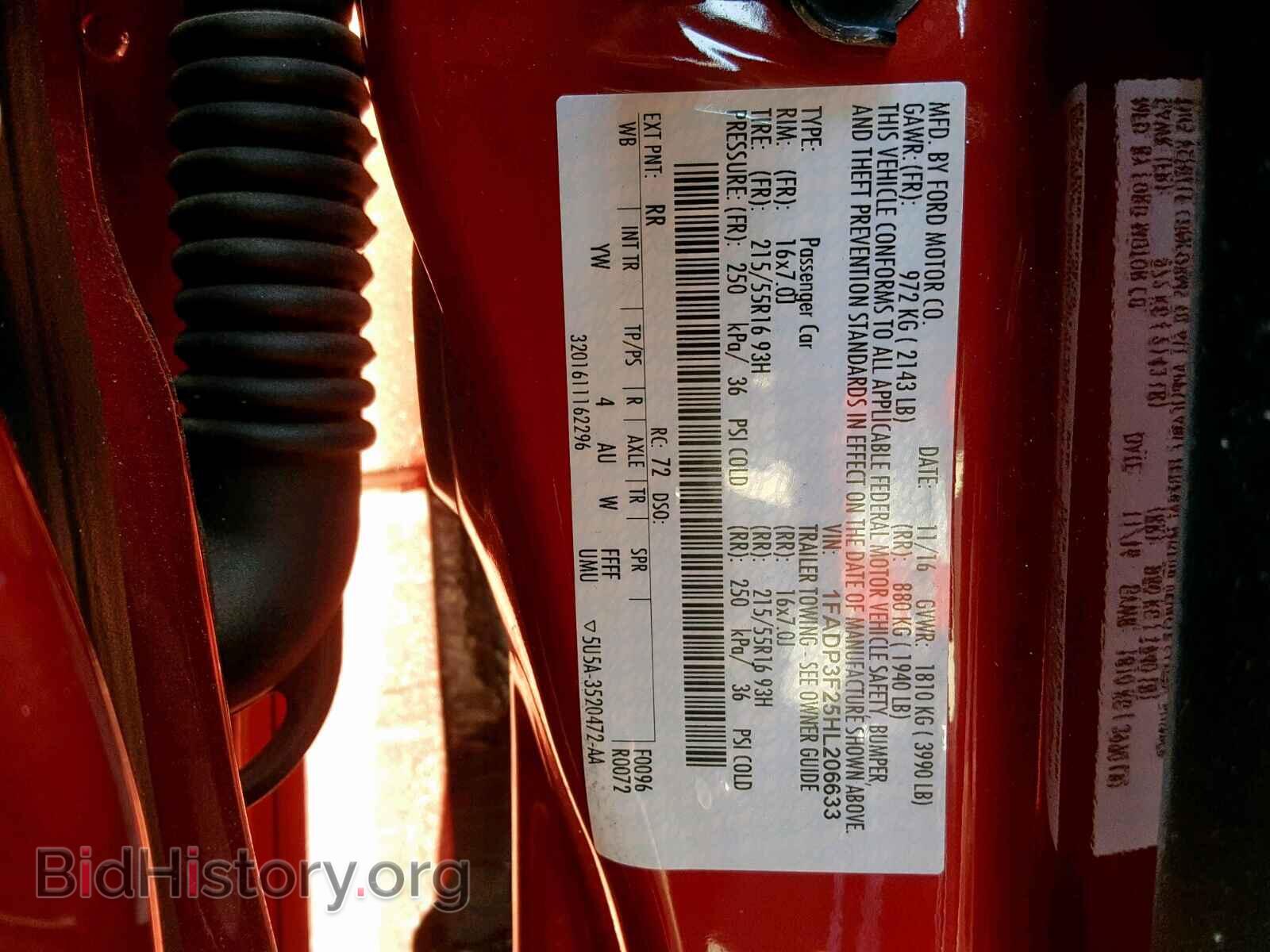2017 FORD FOCUS SE - VIN: 1FADP3F25HL206633 - Фото 10