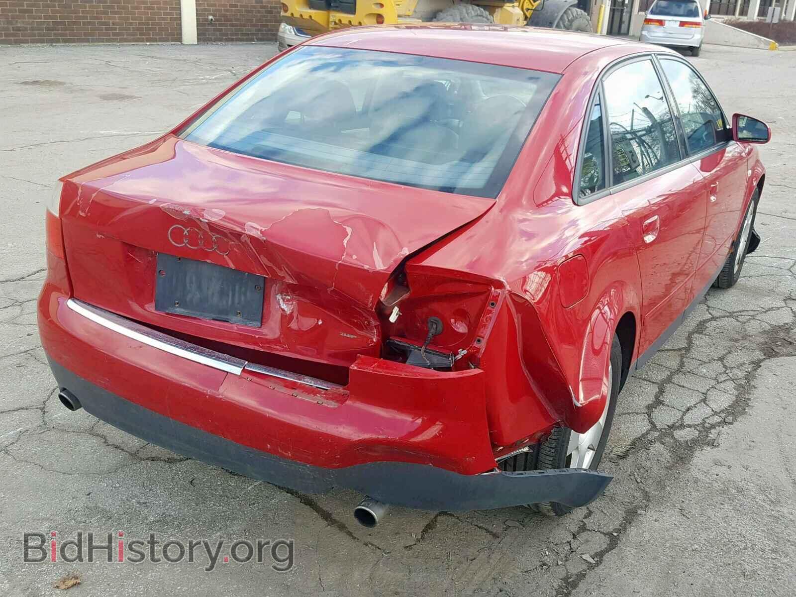 2002 AUDI A4 - VIN: WAULC68E62A307450 - Фото 4