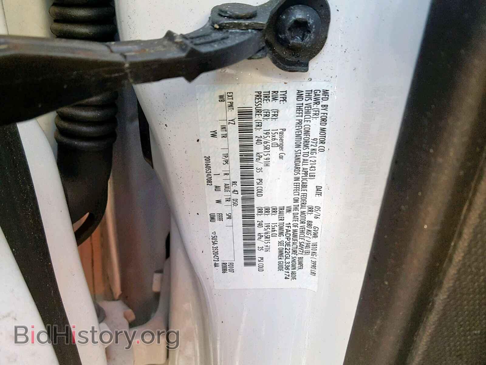 2016 FORD FOCUS - VIN: 1FADP3E22GL336174 - Photo 10