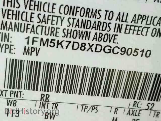 2013 FORD EXPLORER - VIN: 1FM5K7D8XDGC90510 - Фото 10