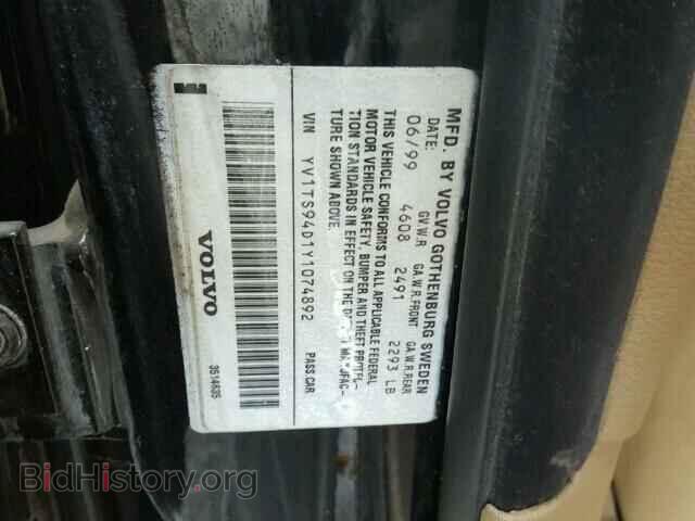 2000 VOLVO S80 - VIN: YV1TS94D1Y1074892 - Фото 10