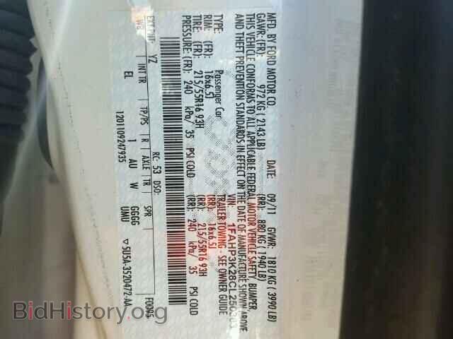 2012 FORD FOCUS - VIN: 1FAHP3K28CL250383 - Фото 10