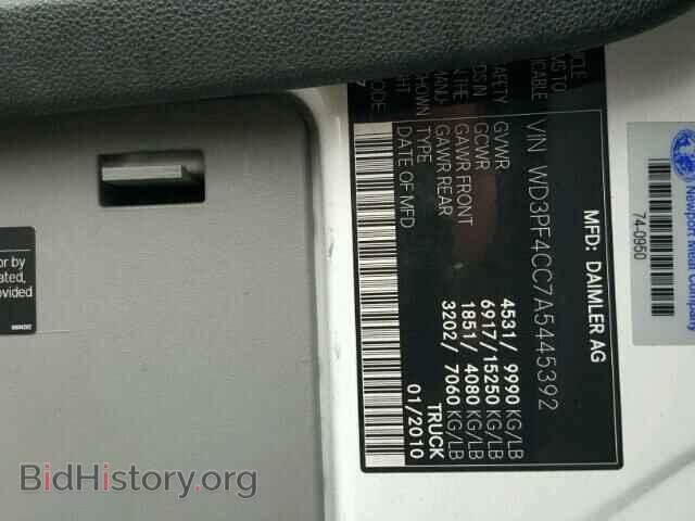 2010 MERCEDES-BENZ SPRINTER - VIN: WD3PF4CC7A5445392 - Фото 10