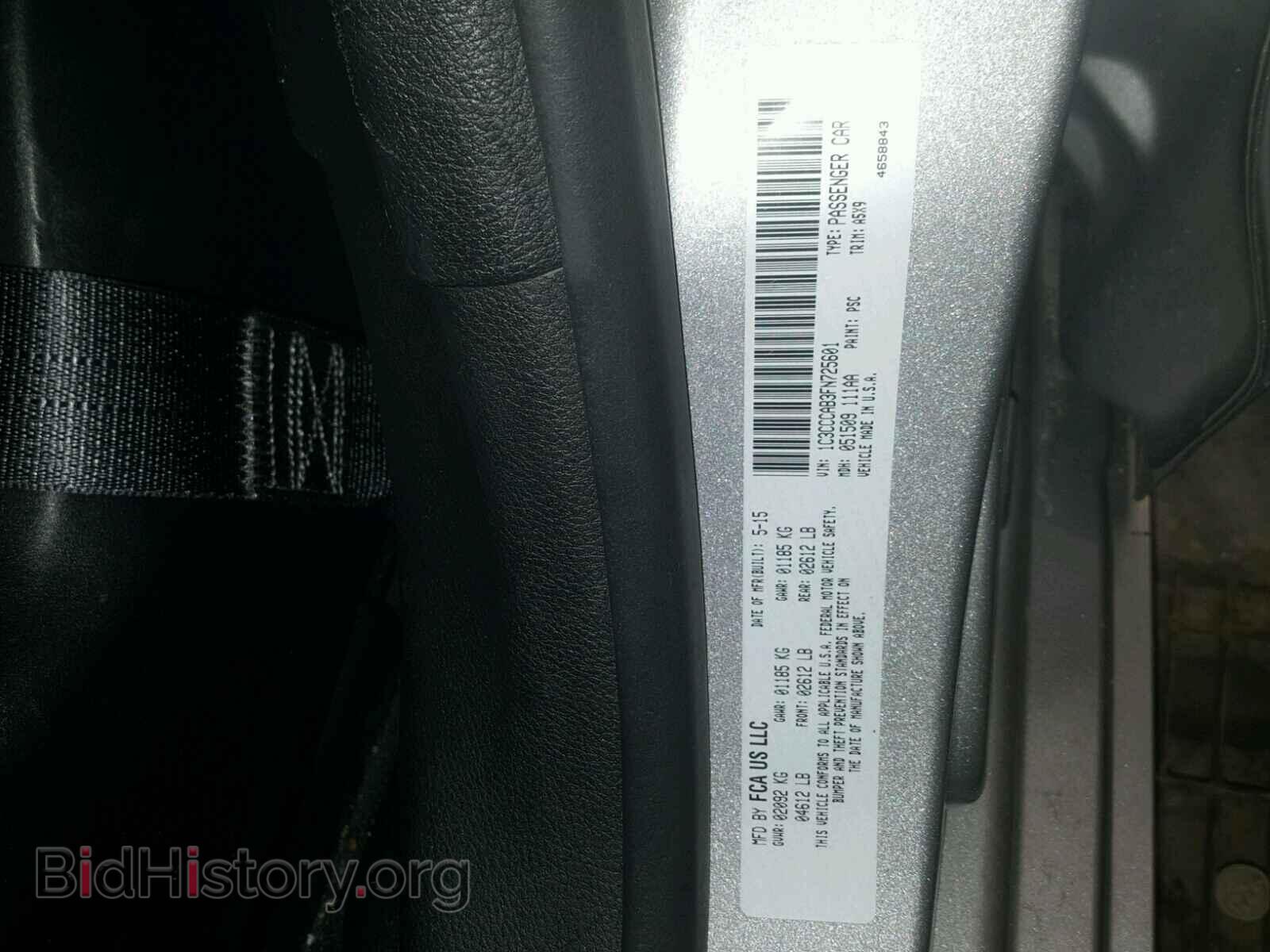 2015 CHRYSLER 200 - VIN: 1C3CCCAB3FN725601 - Photo 10