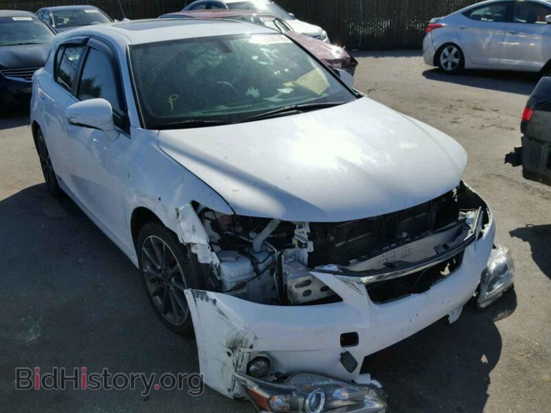 2013 Lexus CT 200 (VIN JTHKD5BH0D2134643) — фото 1 из 10, Copart, повреждение: передняя часть
