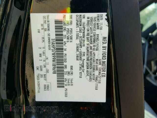 2009 FORD FOCUS - VIN: 1FAHP37N99W189698 - Фото 10