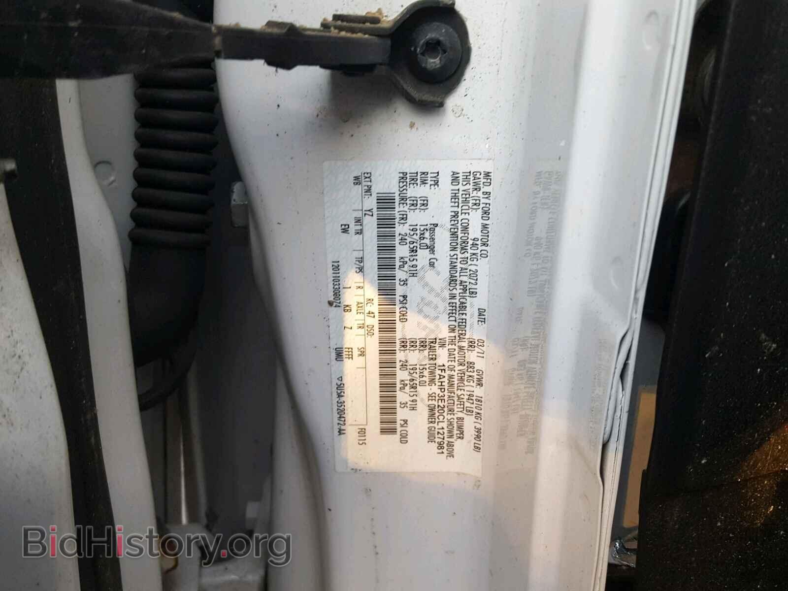 2012 FORD FOCUS - VIN: 1FAHP3E20CL127981 - Photo 10