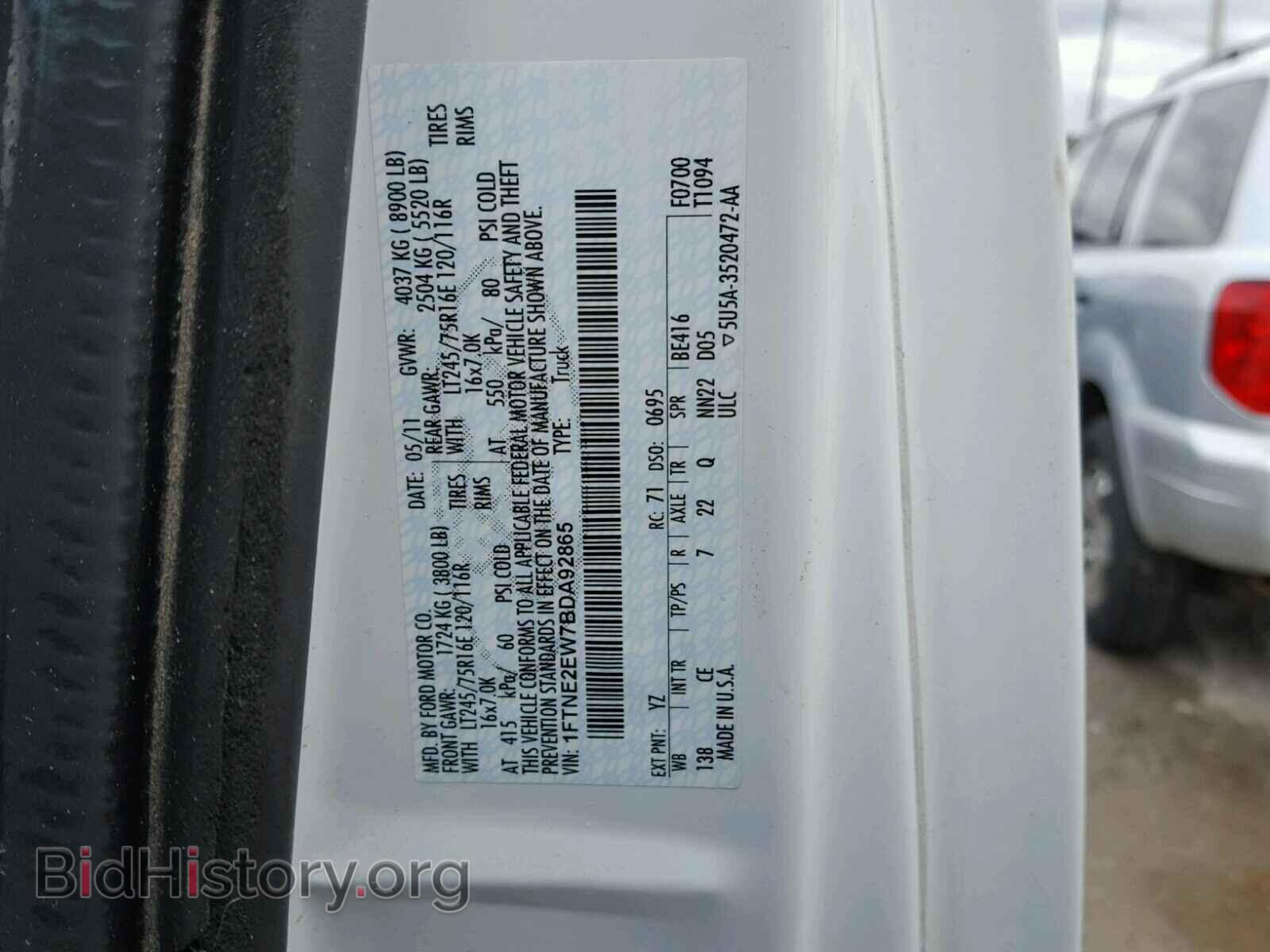 2011 FORD ECONOLINE - VIN: 1FTNE2EW7BDA92865 - Photo 10