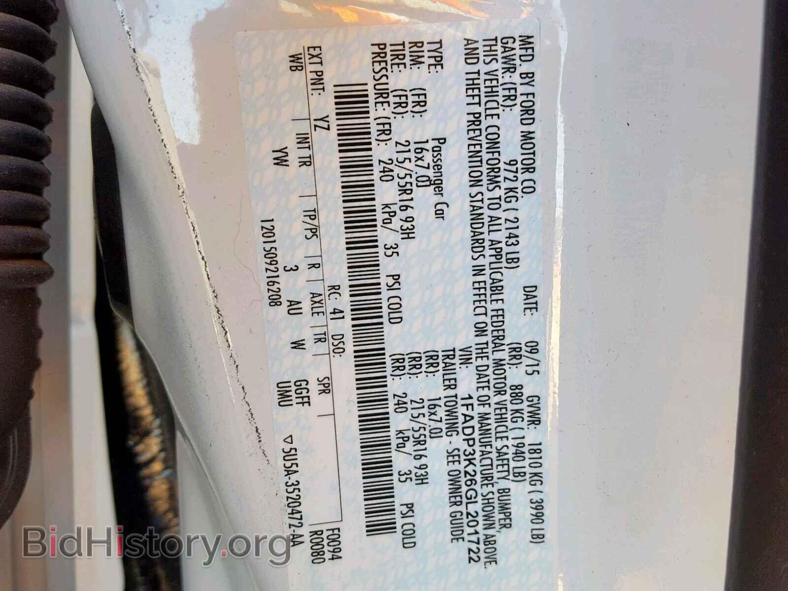 2016 FORD FOCUS SE - VIN: 1FADP3K26GL201722 - Фото 9