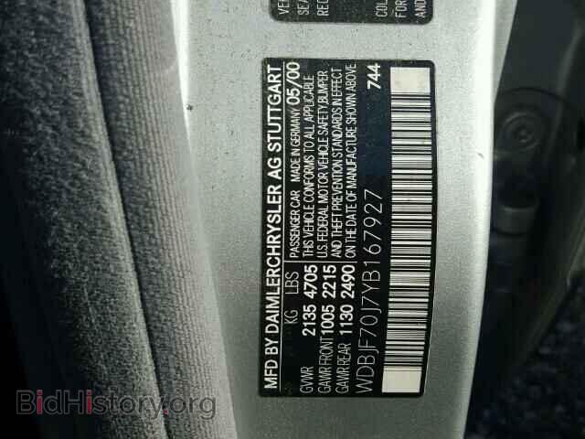 2000 MERCEDES-BENZ E - VIN: WDBJF70J7YB167927 - Photo 10