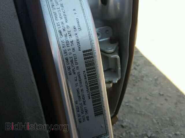 2002 AUDI A6 - VIN: WAULD54B52N104674 - Фото 10