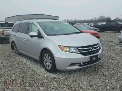 2014 Honda ODYSSEY Odyssey EX, silver — VIN 5FNRL5H62EB029965, Copart