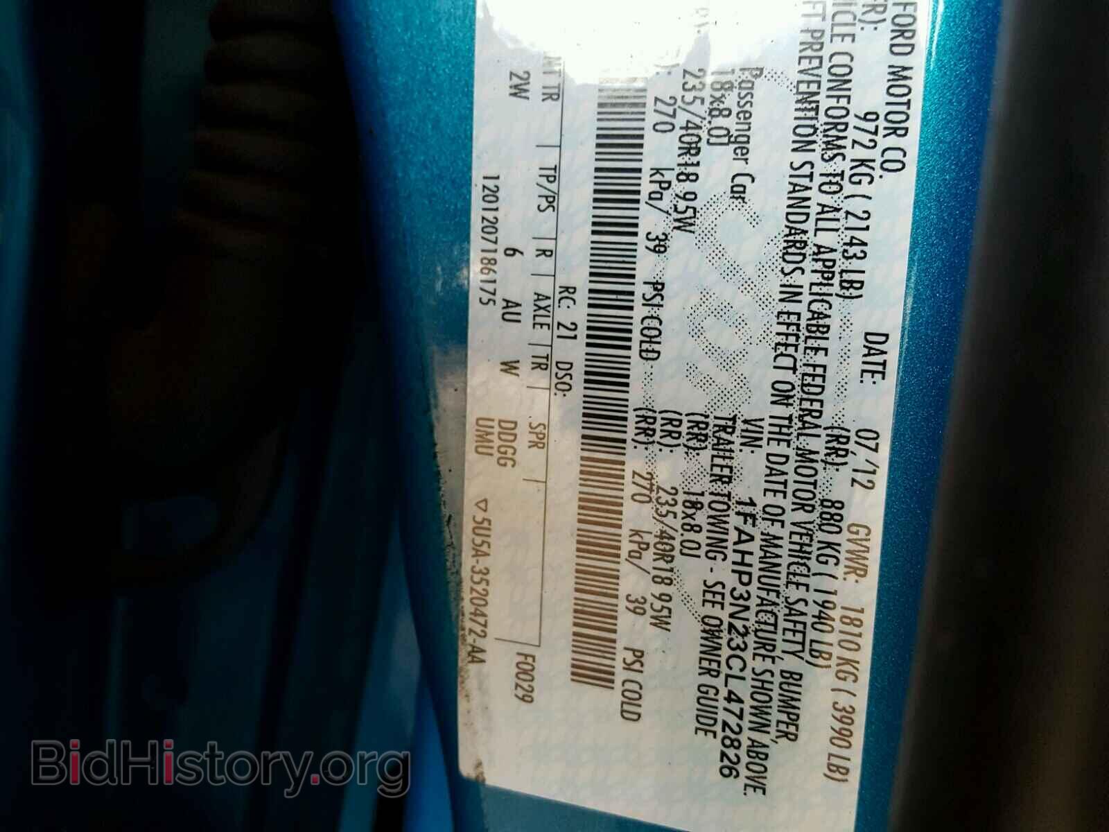 2012 FORD FOCUS - VIN: 1FAHP3N23CL472826 - Фото 10