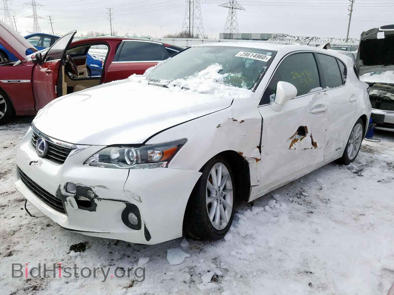 2012 LEXUS CT 200 - VIN: JTHKD5BH0C2077696 - Фото 2