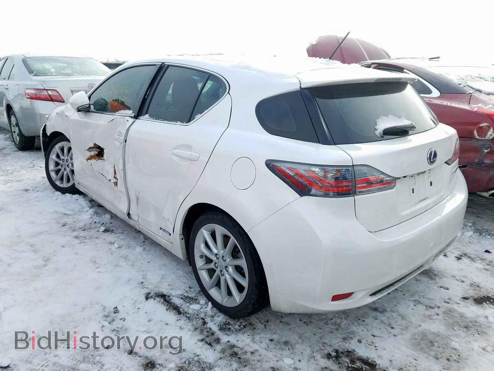 2012 LEXUS CT 200 - VIN: JTHKD5BH0C2077696 - Фото 3