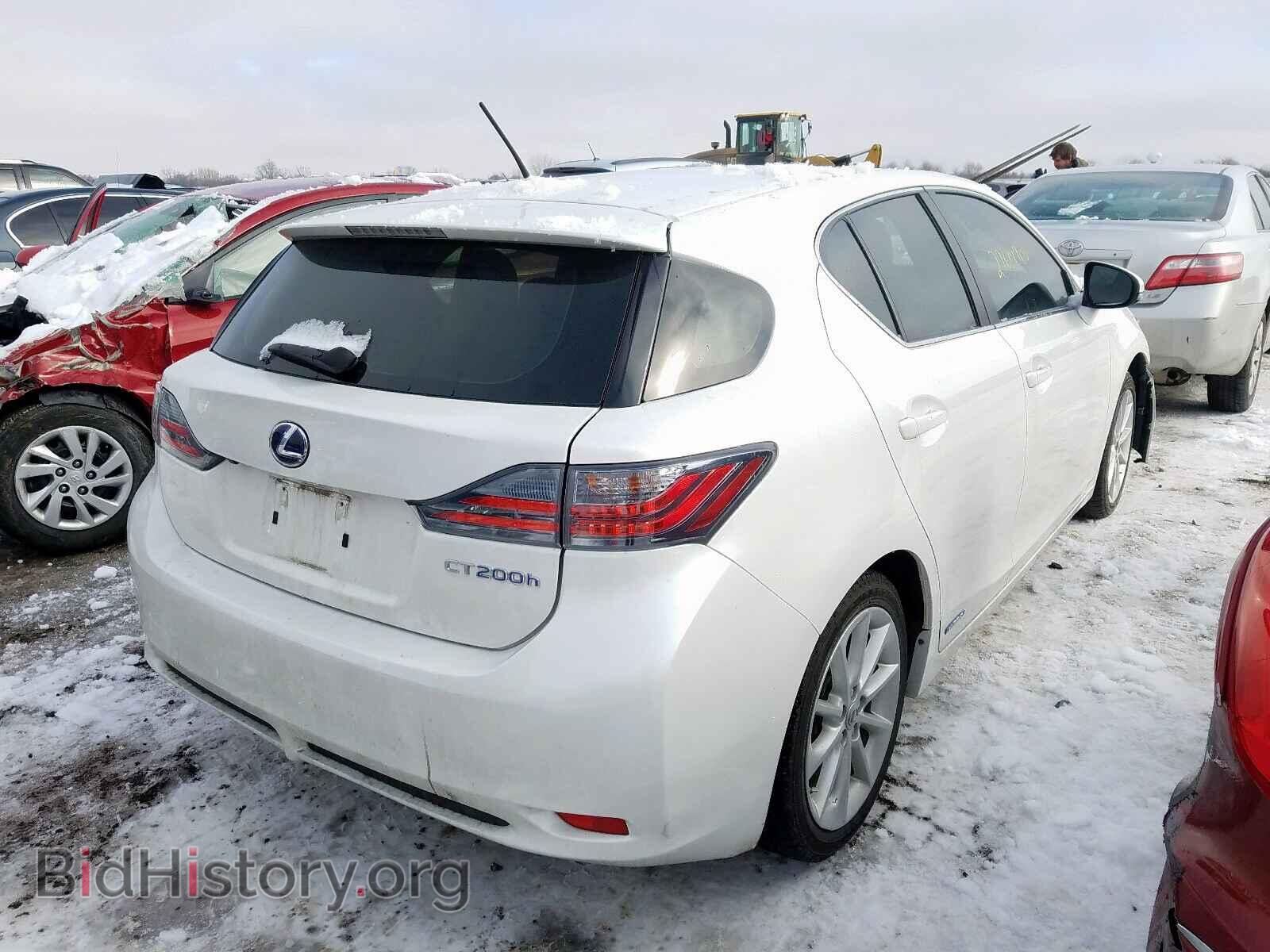 2012 LEXUS CT 200 - VIN: JTHKD5BH0C2077696 - Фото 4