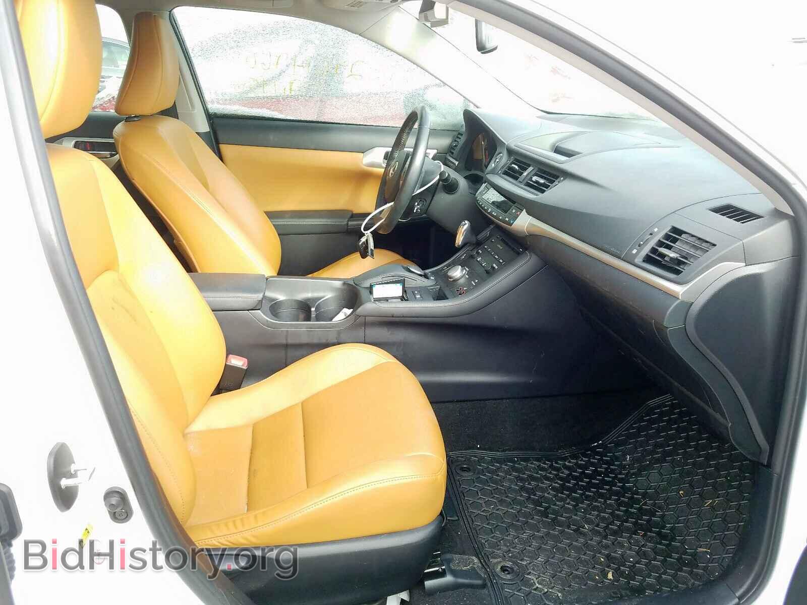 2012 LEXUS CT 200 - VIN: JTHKD5BH0C2077696 - Фото 5