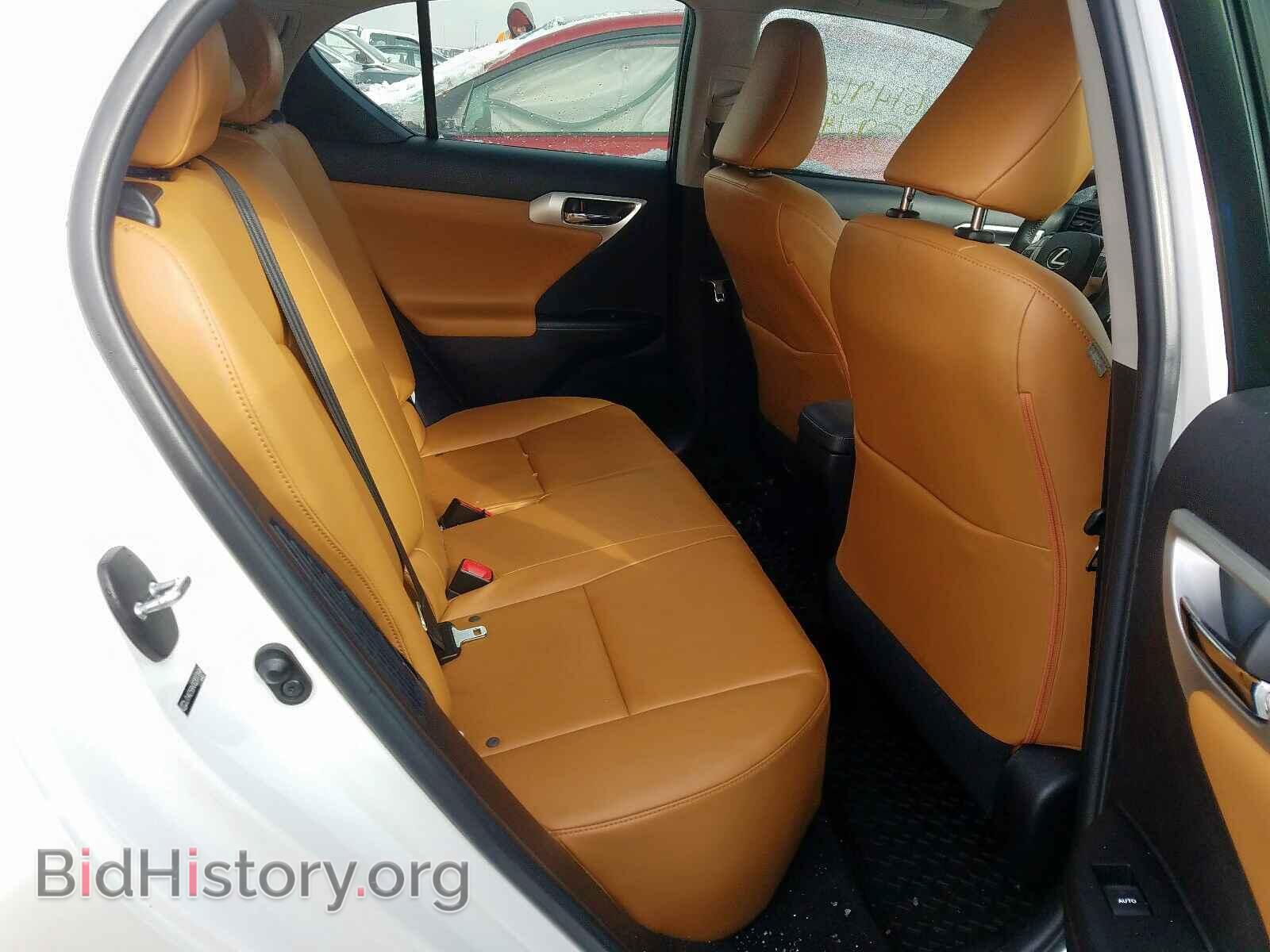 2012 LEXUS CT 200 - VIN: JTHKD5BH0C2077696 - Фото 6