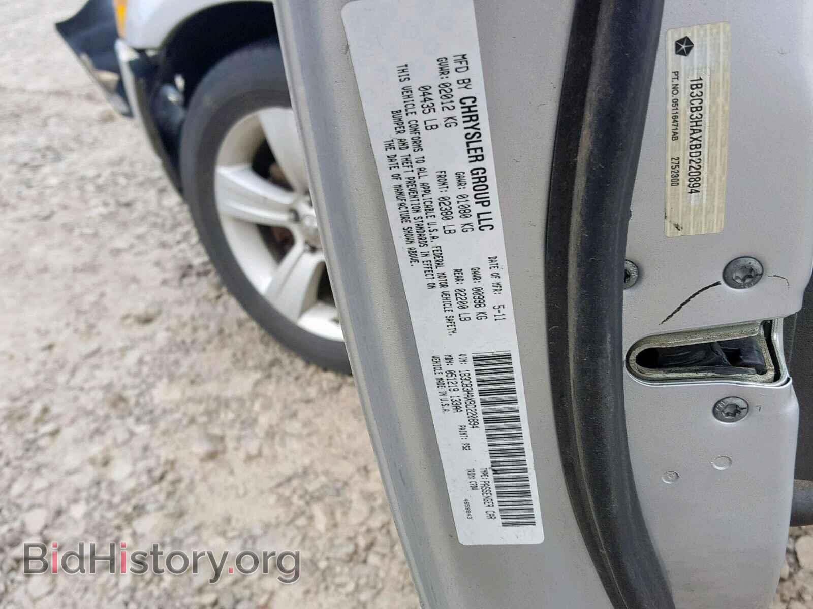 2011 DODGE CALIBER - VIN: 1B3CB3HAXBD220894 - Photo 10