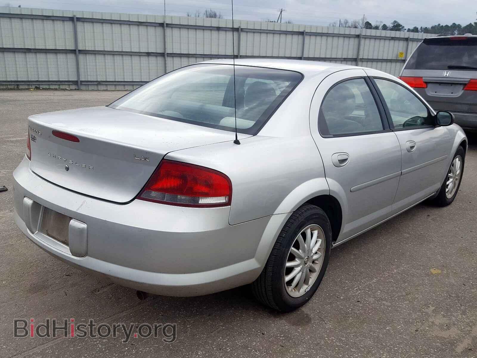 2002 CHRYSLER SEBRING - VIN: 1C3EL46X02N297032 - Фото 4