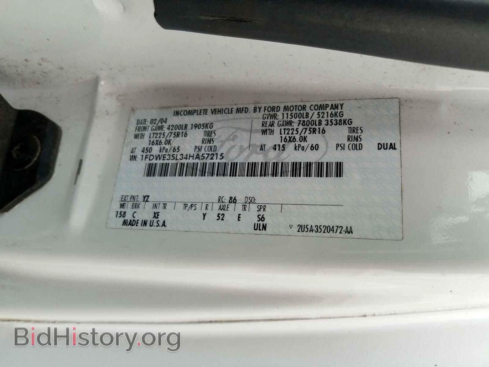 2004 FORD ECONOLINE - VIN: 1FDWE35L34HA57215 - Photo 10