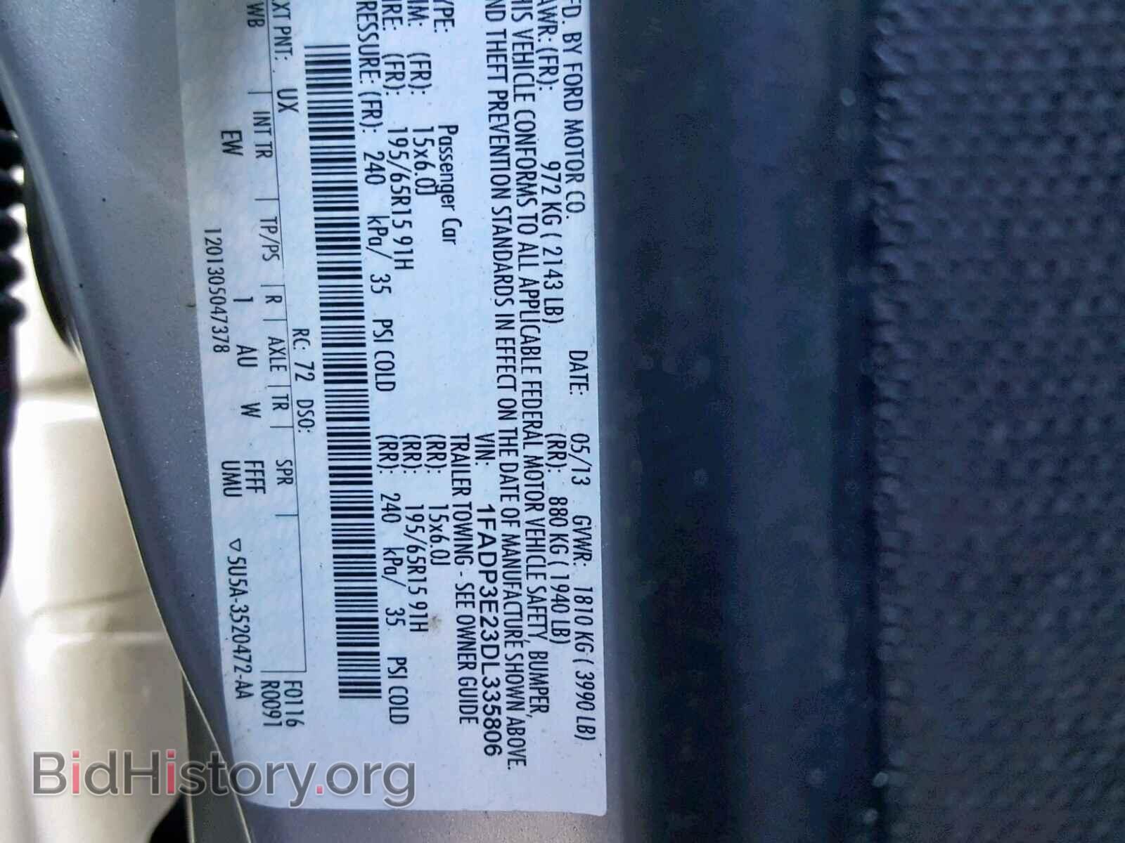 2013 FORD FOCUS - VIN: 1FADP3E23DL335806 - Photo 10