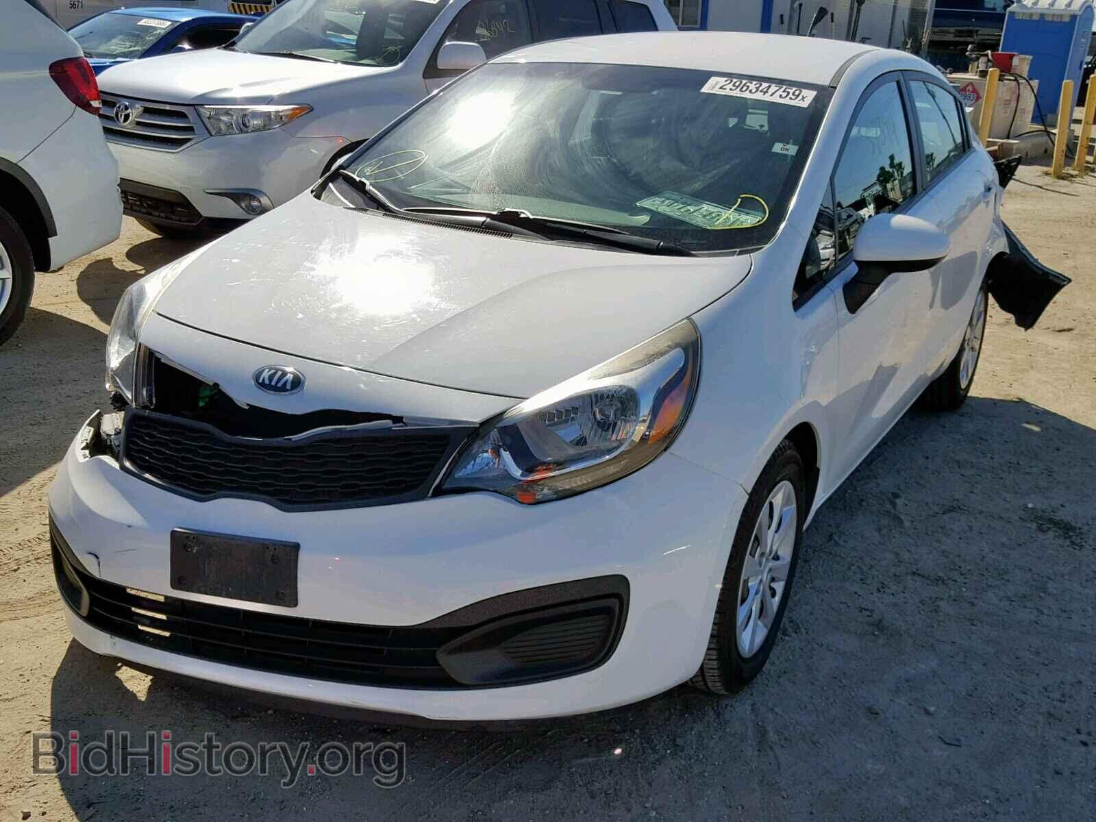 2013 KIA RIO - VIN: KNADM4A37D6257002 - Фото 2