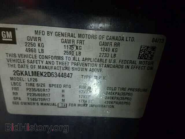 2013 GMC TERRAIN - VIN: 2GKALMEK2D6344847 - Photo 10