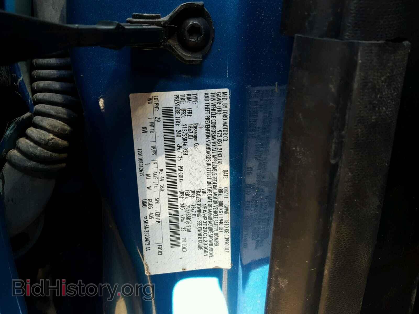 2012 FORD FOCUS - VIN: 1FAHP3F2XCL233661 - Photo 10