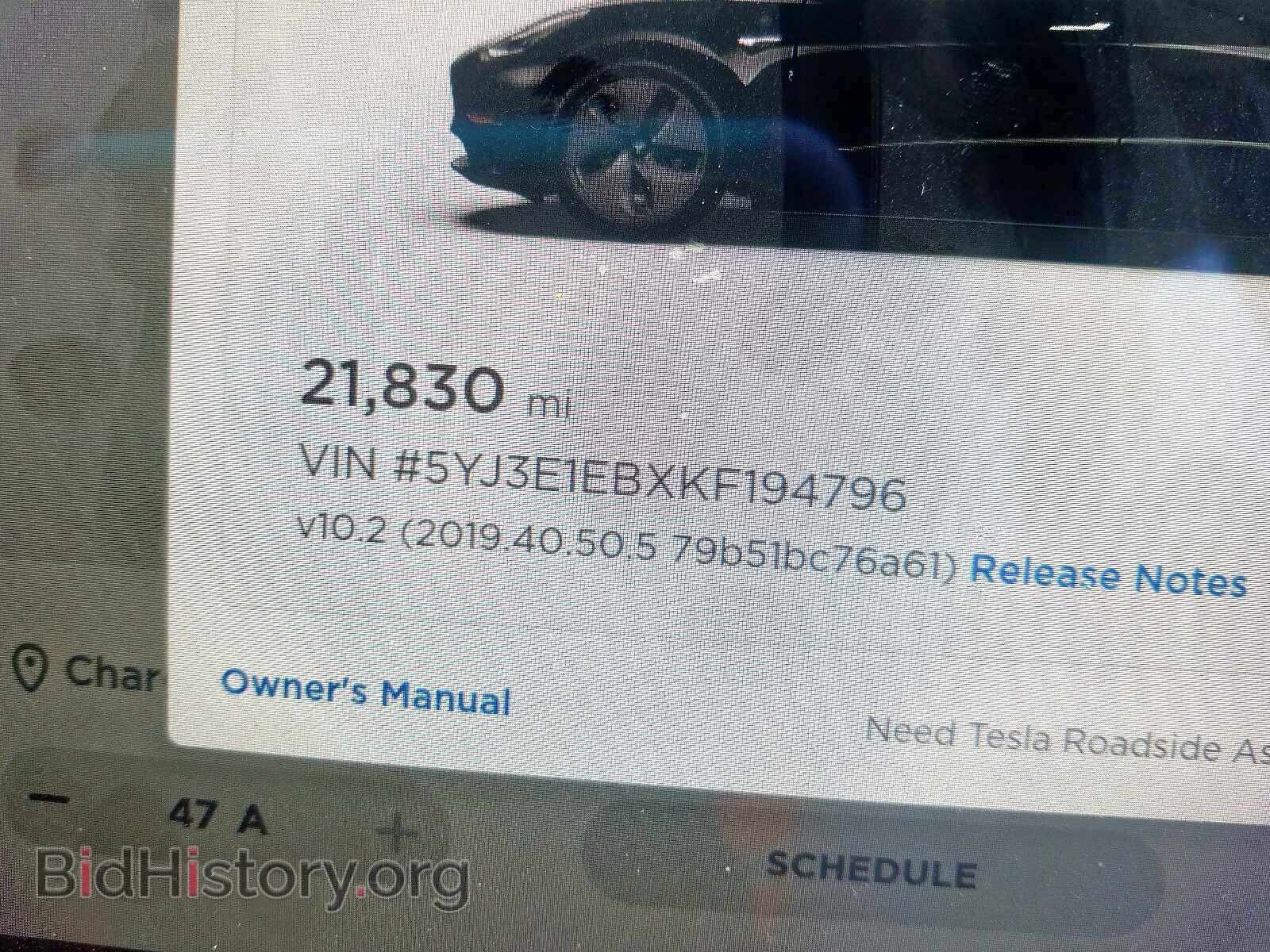 2019 TESLA MODEL 3 - VIN: 5YJ3E1EBXKF194796 - Фото 8