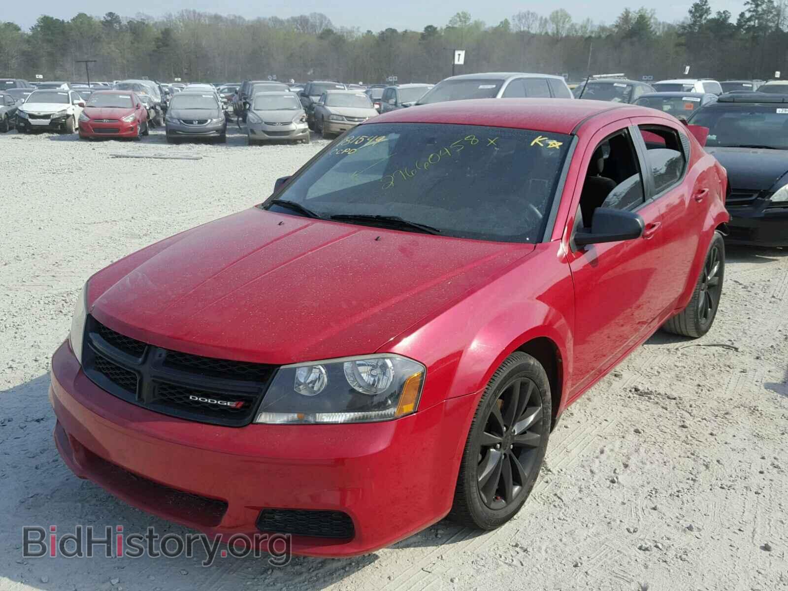 2014 DODGE AVENGER - VIN: 1C3CDZAG5EN104208 - Фото 2