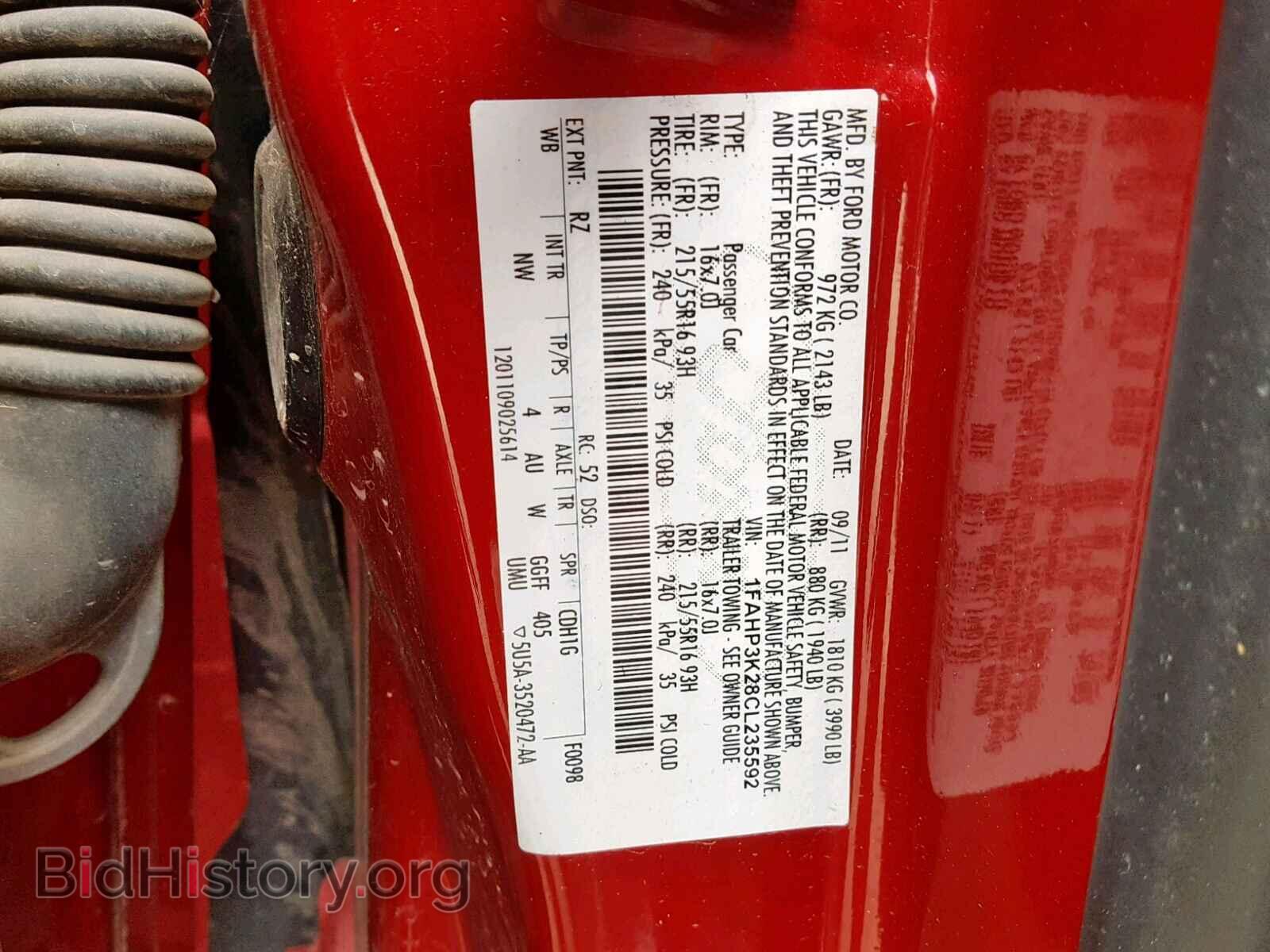 2012 FORD FOCUS SE - VIN: 1FAHP3K28CL235592 - Фото 10